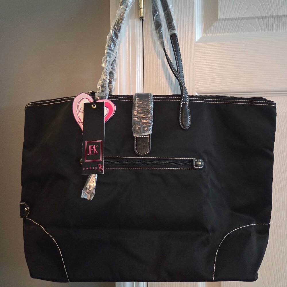 JPK Paris Black nylon tote NEW  never worn with packaging